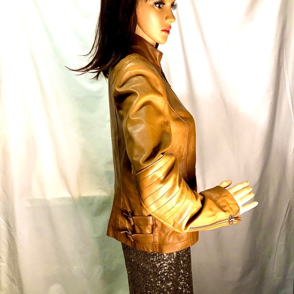 Antonio Melani Bronze And Gold Halter Dress With Sequins, Size 6 - Picture 4 of 11